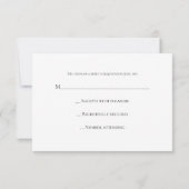 Carte RSVP Florale de Bourgogne et Parties scintil (Dos)