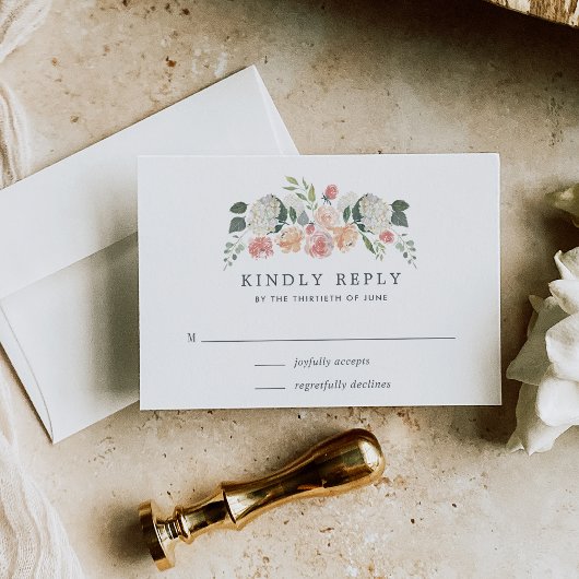 Carte RSVP Florale de mi-été
