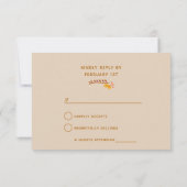 Carte RSVP Florale Mexicaine (Dos)