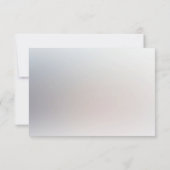 Carte RSVP Florale Pêche Blanche (Dos)