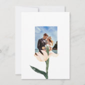 Carte RSVP florale rose blush Modren (Dos)