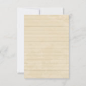 Carte RSVP florale vintage (Dos)