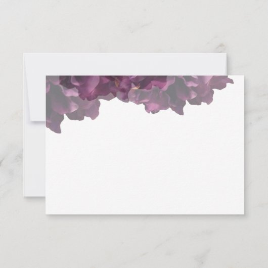 Carte RSVP Florale Violet (Dos)