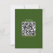 Carte RSVP Flore Retro Vibrant (Dos)
