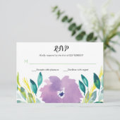 Carte RSVP Flower Blossom (Debout devant)