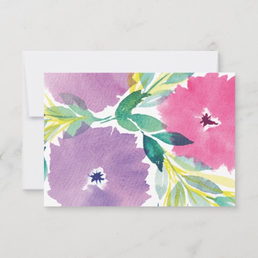 Carte RSVP Flower Blossom (Dos)