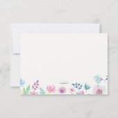 Carte RSVP Flower Breeze (Dos)