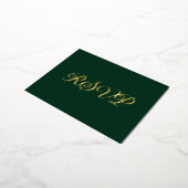 Carte RSVP Foil Elegant Co-Starring Forest Green (Rotation)