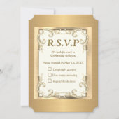 Carte RSVP Foil-Gold-Silver-Brass (Devant)