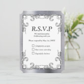 Carte RSVP Foil-Gold-Silver-Brass (Debout devant)