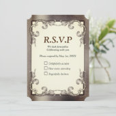 Carte RSVP Foil-Gold-Silver-Brass (Debout devant)