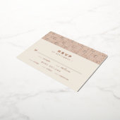 Carte RSVP Foil moderne (Rotation)