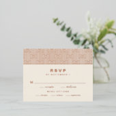 Carte RSVP Foil moderne (Debout devant)