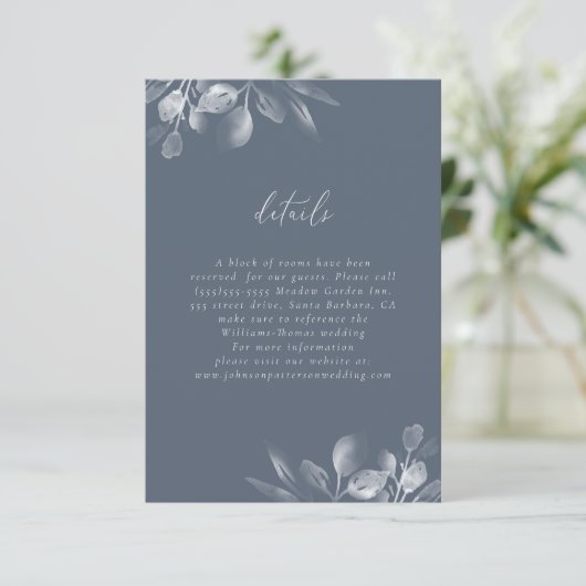 Carte RSVP Foliage Dreamy (Debout devant)