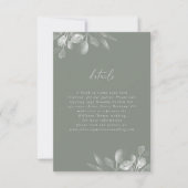 Carte RSVP Foliage Dreamy (Devant)