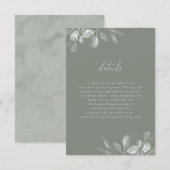 Carte RSVP Foliage Dreamy (Devant / Derrière)