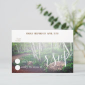 Carte RSVP forêt enchantée (Debout devant)