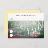 Carte RSVP forêt enchantée (Devant / Derrière)