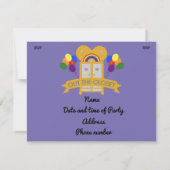 Carte RSVP Gay Party (Dos)