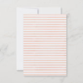 Carte RSVP géométrique Floral de la Marine Rouge d (Dos)