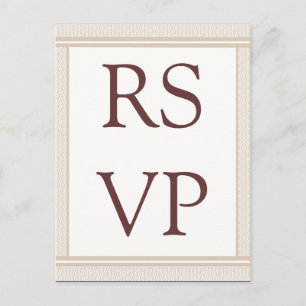 Carte RSVP Glam Raffinée