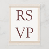 Carte RSVP Glam Raffinée (Devant)