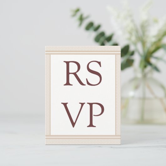 Carte RSVP Glam Raffinée (Debout devant)