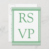 Carte RSVP Glam Raffinée (Devant / Derrière)
