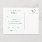 Carte RSVP Glam Raffinée (Dos)