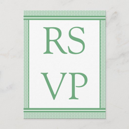 Carte RSVP Glam Raffinée (Devant)