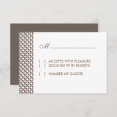 Carte RSVP Glamor vintage (Devant / Derrière)