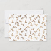 Carte RSVP Gold et White (Dos)