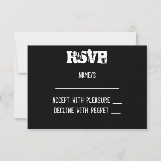 Carte RSVP Graffiti Urbain (Devant)
