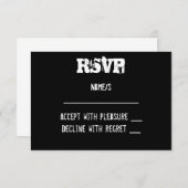 Carte RSVP Graffiti Urbain (Devant / Derrière)