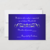 Carte RSVP Grand Duchess Silver Soll Blue (Dos)