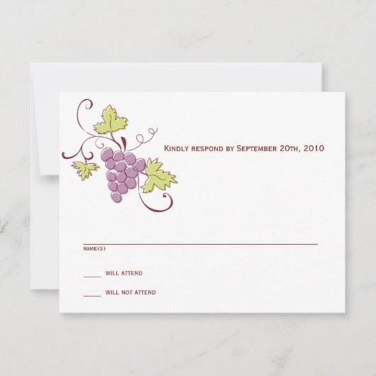 Carte RSVP graphique (Devant)