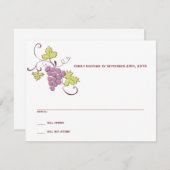 Carte RSVP graphique (Devant / Derrière)