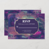 Carte RSVP Gras Acrylique (Devant / Derrière)