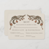 Carte RSVP grenade vintage (Devant / Derrière)