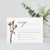 Carte RSVP GRETA Watercolor Joshua Tree Wedding (Debout devant)