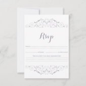 Carte RSVP Gris Gris Gris Fils Victoriens (Dos)