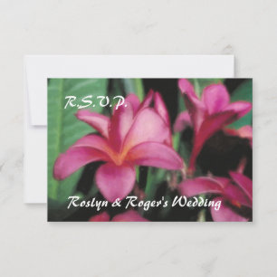 Carte RSVP Hawaiian Tropical Plumeria