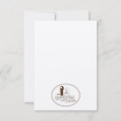 Carte RSVP Hay Bales mariage (Dos)