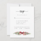 Carte RSVP hiver de Noël (Devant)