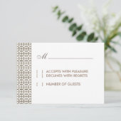 Carte RSVP Hollywood vintage (Debout devant)