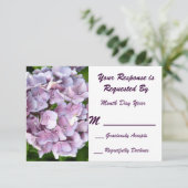Carte RSVP Hydrangea (Debout devant)
