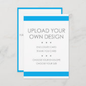 Carte RSVP, Info ou Merci à imprimer soi-même (Devant / Derrière)