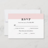 Carte RSVP initiale de mariage moderne (Devant)