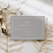 Carte RSVP intemporelle | Vert