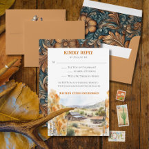 Carte RSVP Invitation Western Ranch